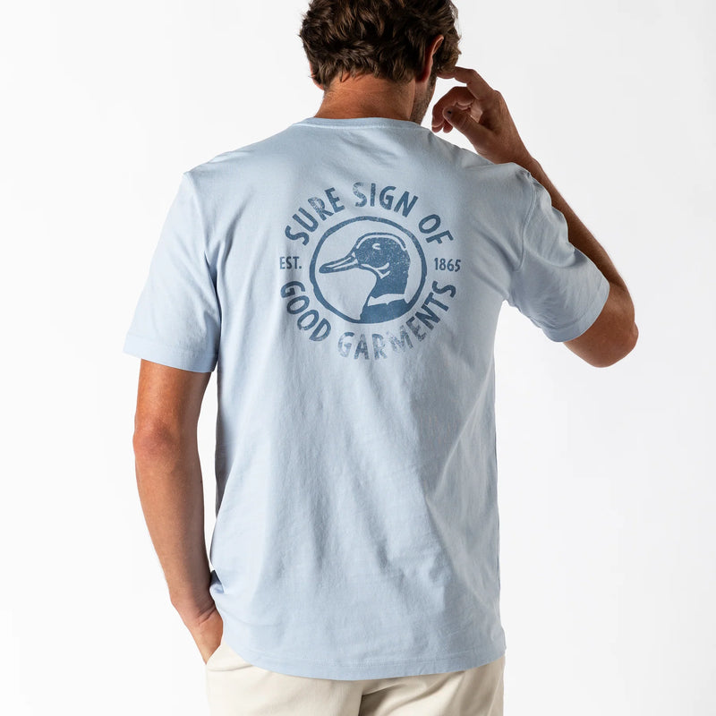 Sure Sign Short Sleeve T-Shirt Light Blue