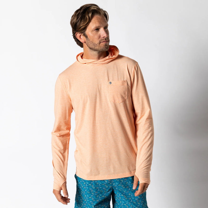 Windward Performance Hooded T-Shirt Copper Tan Heather