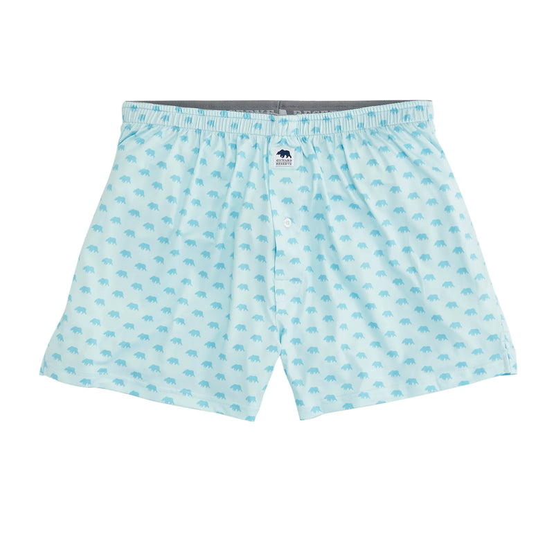 Bear Logo Performance Boxers - Delicate Blue