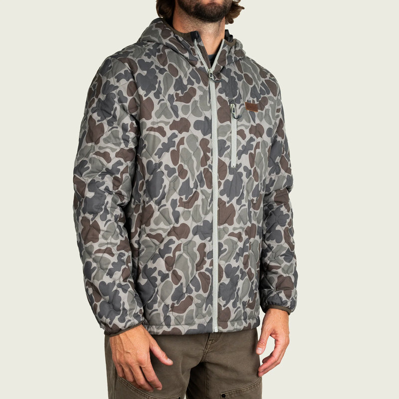 BARNWELL PUFF JACKET DARK GREEN MALLARD CAMO