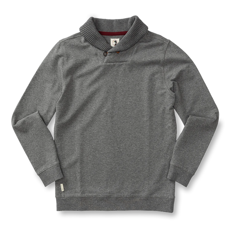 Heyburn Shawl Collar Pullover Brushed Nickel Heather