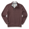 Bearing Pique Performance 1/4 Zip Pullover Dark Cognac