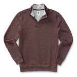 Bearing Pique Performance 1/4 Zip Pullover Dark Cognac