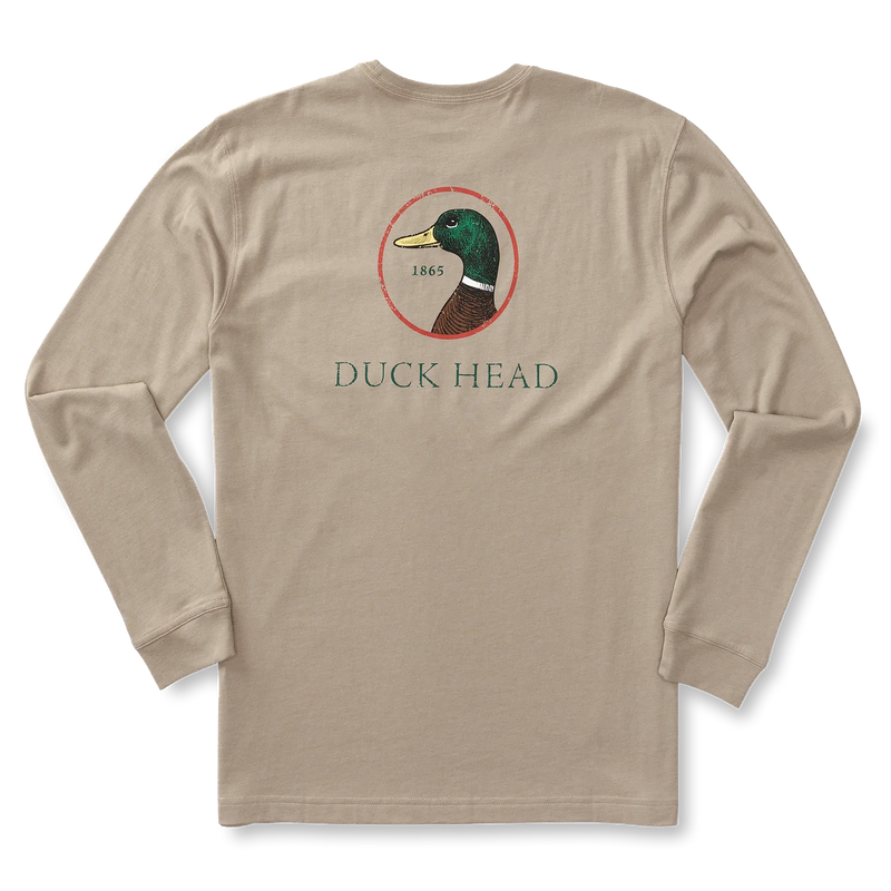 Logo Long Sleeve T-Shirt Khaki Heather