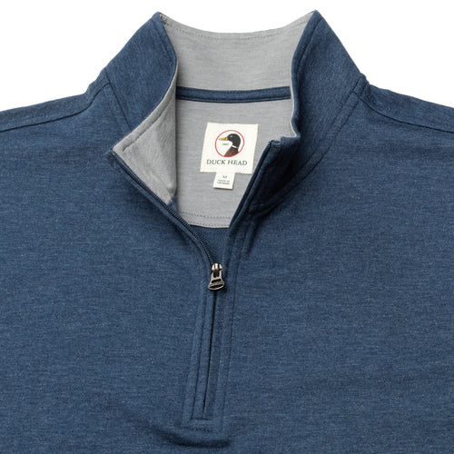 Dunmore 1/4 Zip Pullover  Royal Navy Heather