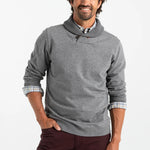 Heyburn Shawl Collar Pullover Brushed Nickel Heather