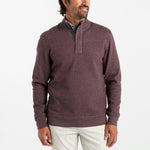 Bearing Pique Performance 1/4 Zip Pullover Dark Cognac