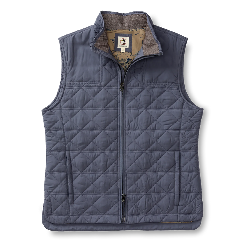 Fremont Performance Quilted Vest Slate Blue