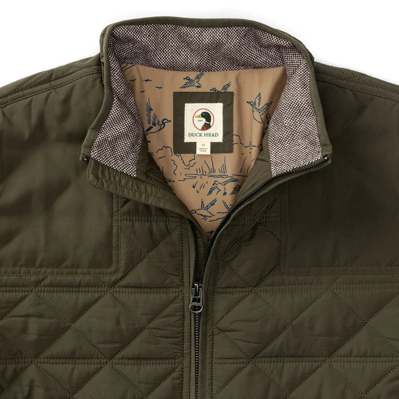 Fremont Performance Quilted Jacket Dark Forest Green