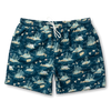 6" Print Sailport Swim Short Dark Indigo