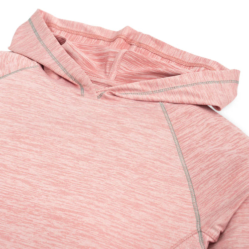 WOMEN'S BODEN STREAK HEATHER HOODIE ROSE