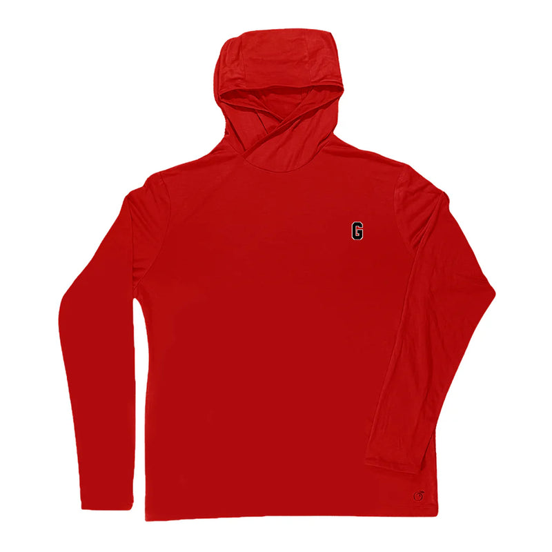 UGA Block G Lightweight Performance Hoodie - Red