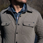 Waypoint Quilted Shacket Carbon Heather