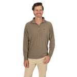 Palma Quarter Zip Teak Heather