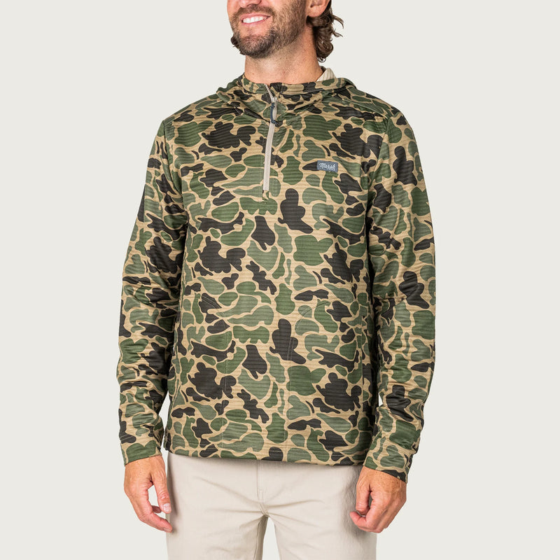 Sullivan Hagood Tech Hoodie Green Mallard Camo