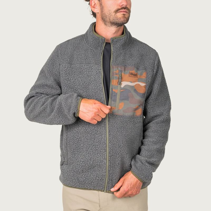 Baytown Sherpa Jacket Charcoal