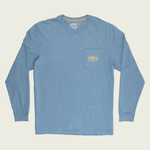 Duck Patch LS T-Shirt Slate Blue