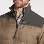 Falcon Hill Quilted Jacket Stone Brown