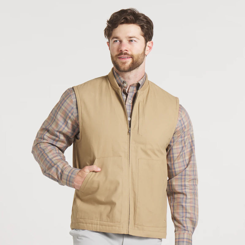 Meadow Bend Rugged Vest Field Khaki