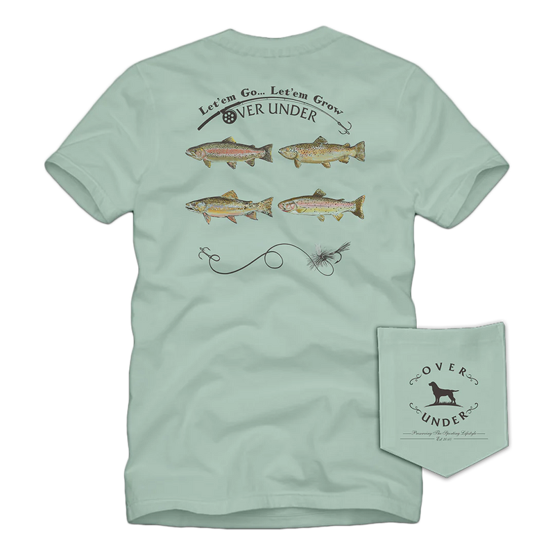 S/S TROUT SLAM T-SHIRT GREEN TEA