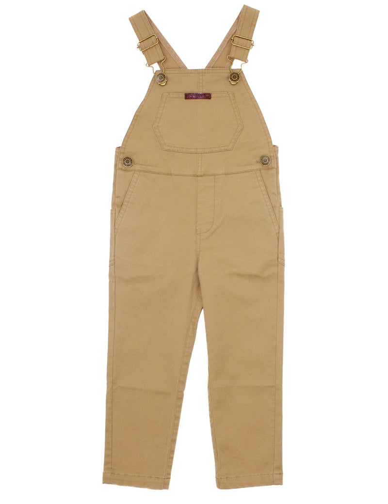 Boys Harvest Overalls Camel