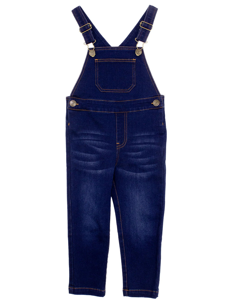 Boys Lowcountry Overalls Dark Wash