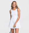 LINED PERFORMANCE DRESS BRIGHT WHITE