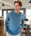 Max Comfort Henley LS - Nautical Blue