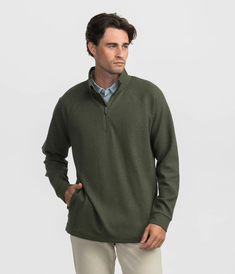 Dallas Performance Qtr Zip - Upland Olive