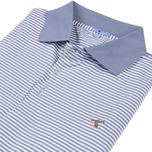 SLATE CLASSIC STRIPE PERFORMANCE POLO